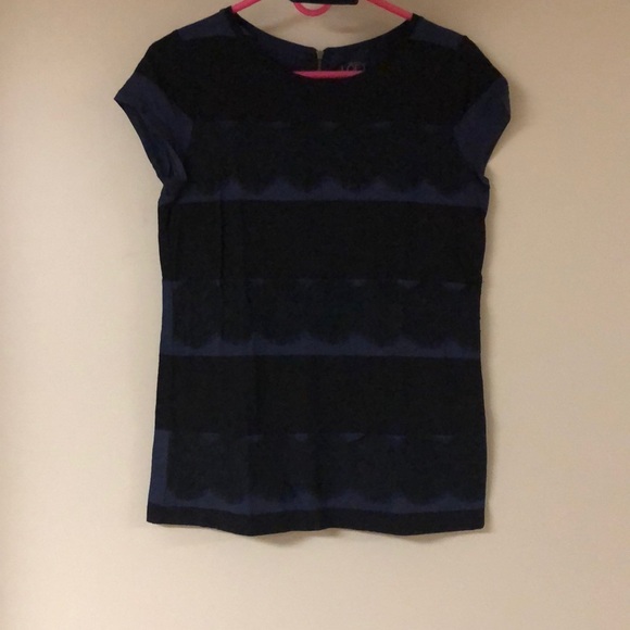 Loft Lace Stripes T-Shirt - Picture 1 of 4